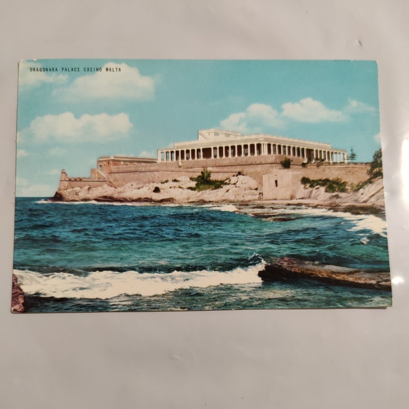 Dragonare Palace Casino, Malta  Vintage Postcard