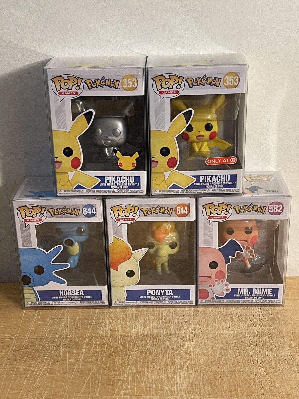 Funko Pop Lot Of 5 - Games - Pokemon All New With Protectors