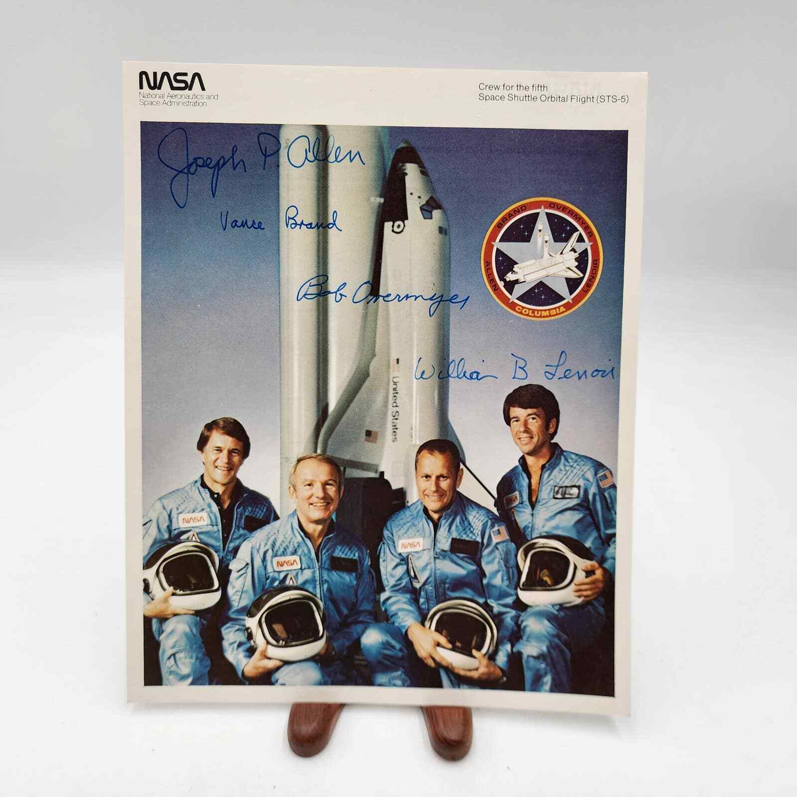 1982 NASA STS-5 Crew Signed Lithograph Brand, Overymyer, Lenoir, Allen 