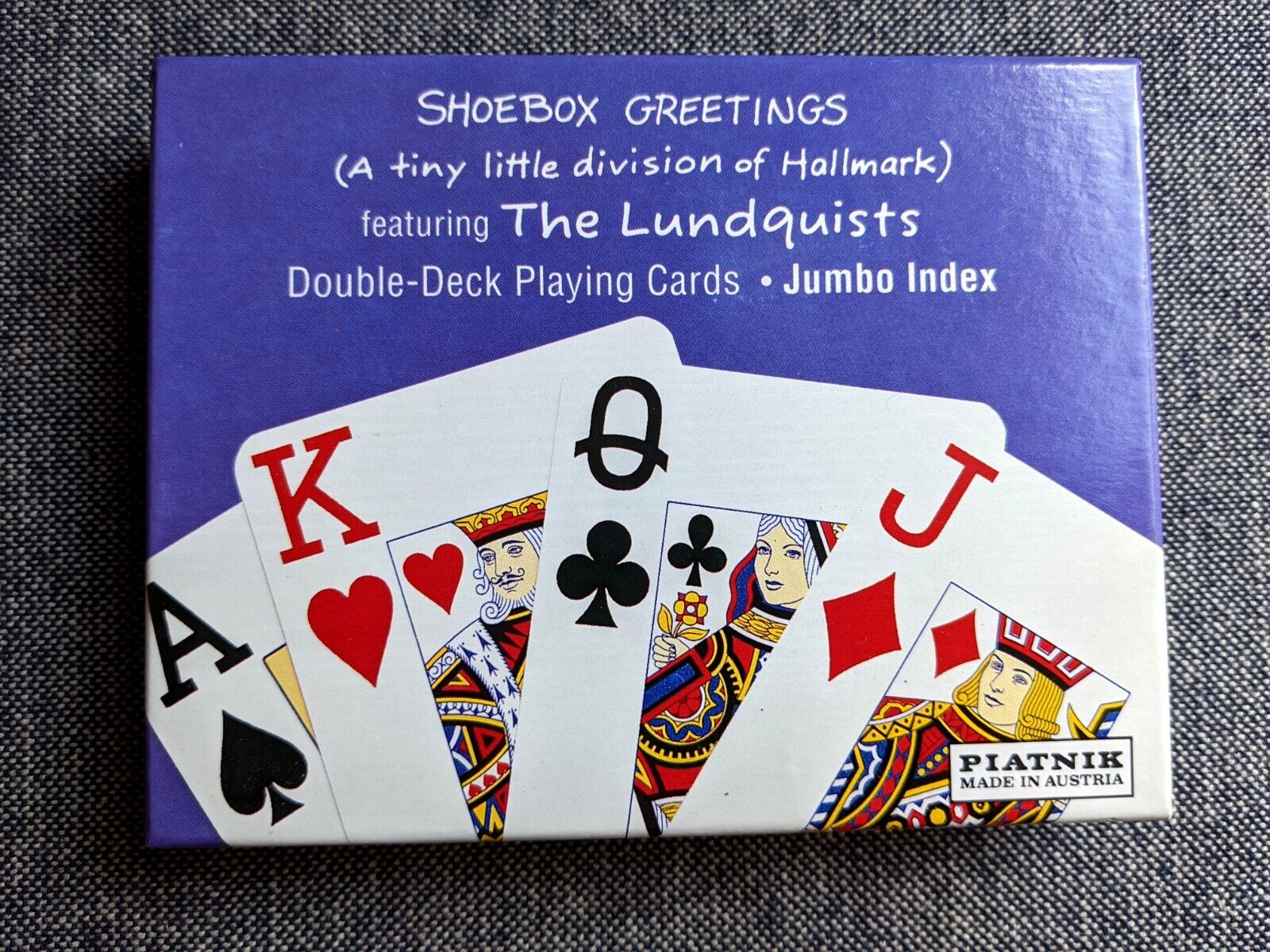 Vintage Playing Cards Double Deck  Set The Lundquists  Austria Made