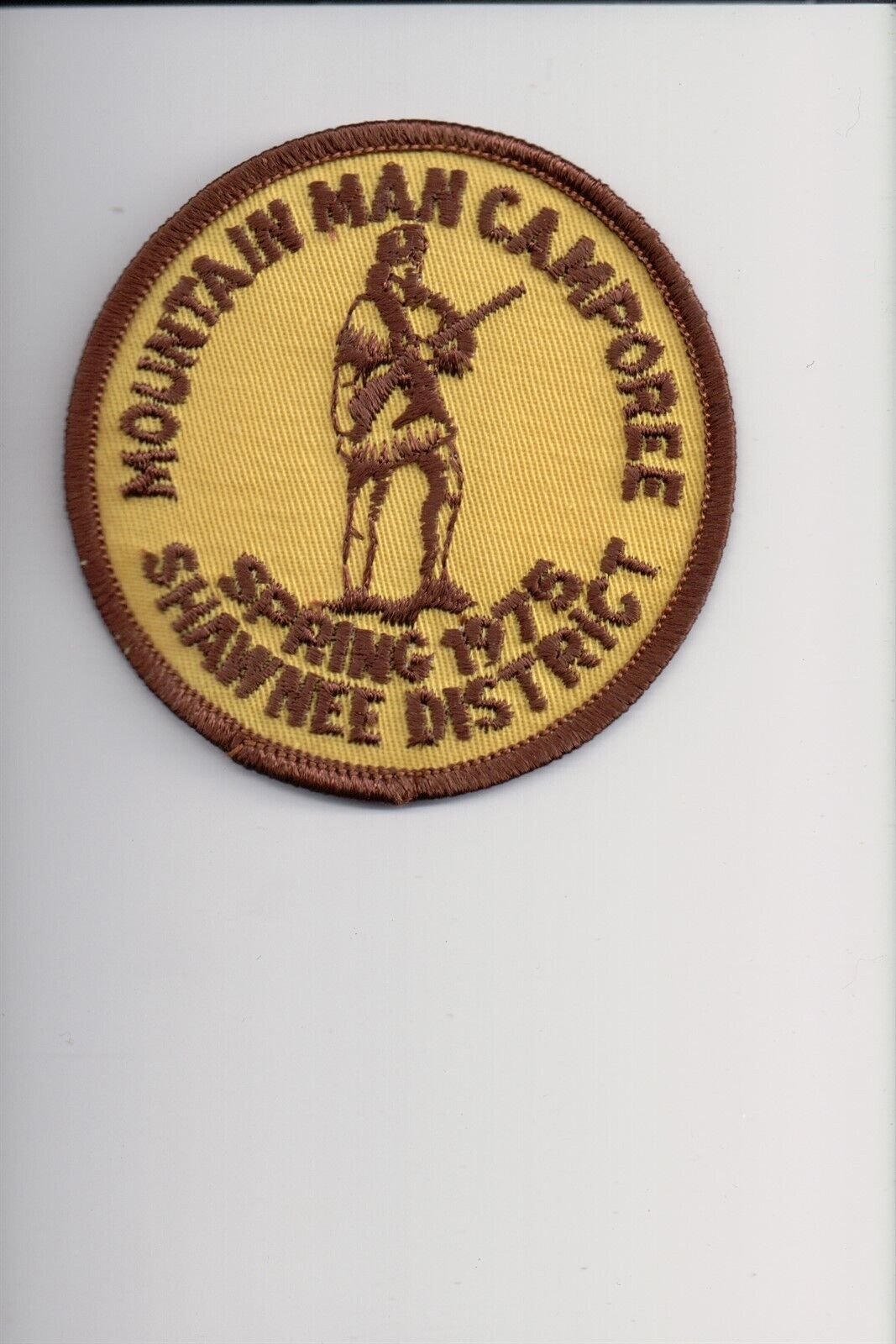 1975 Shawnee District Mountain Man Camporee patch