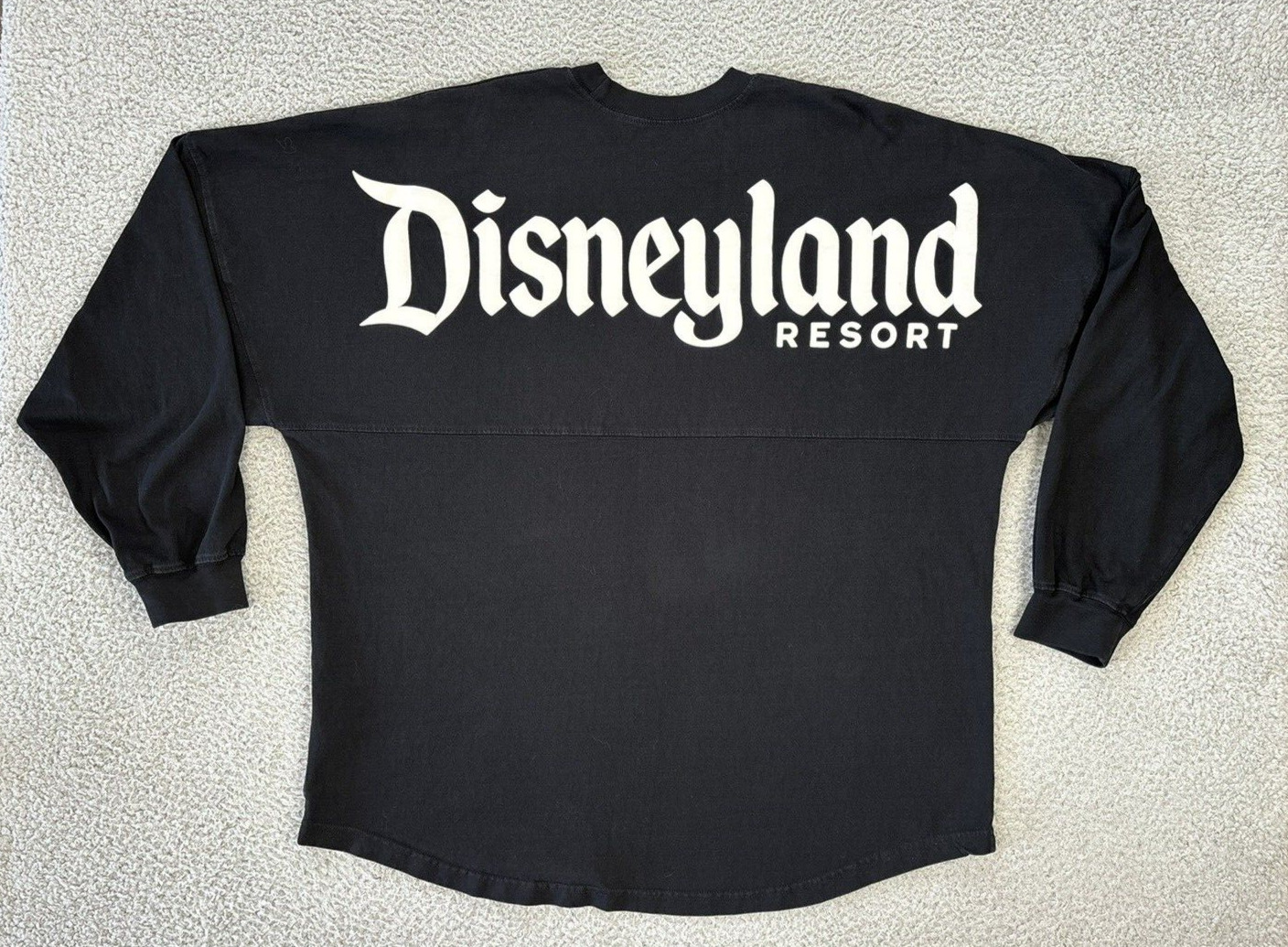 Disneyland Resorts Disney Parks Spirit Jersey Adult Size XL Black Long Sleeve