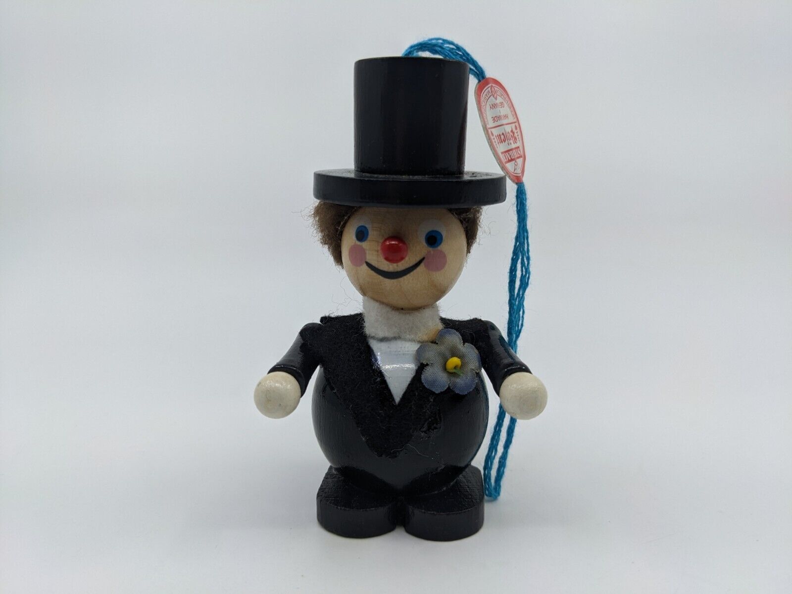🔥Vintage Steinbach Groom Tuxedo Top Hat Man Christmas Ornament