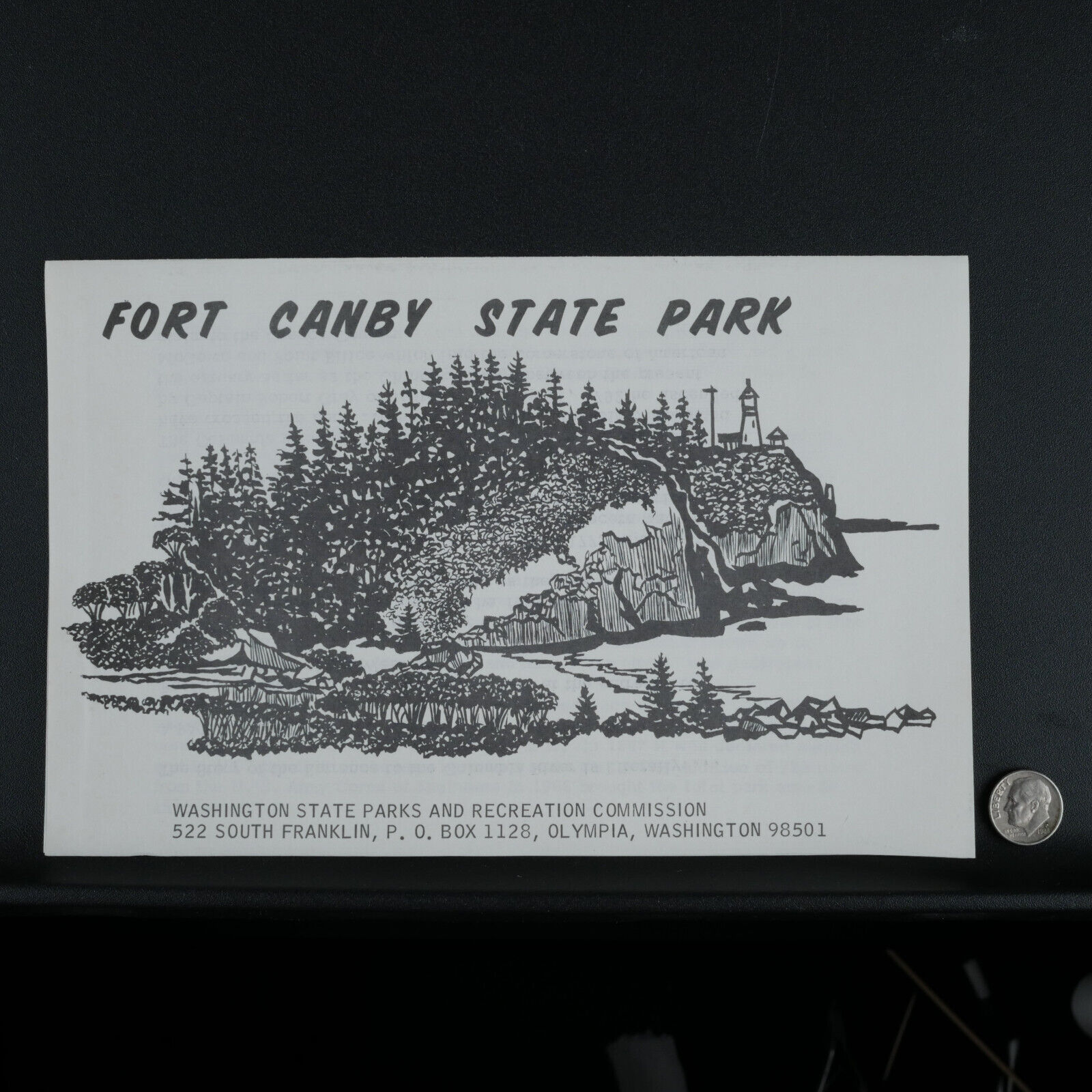 1970s Fort Canby State  Park Flyer Booklet