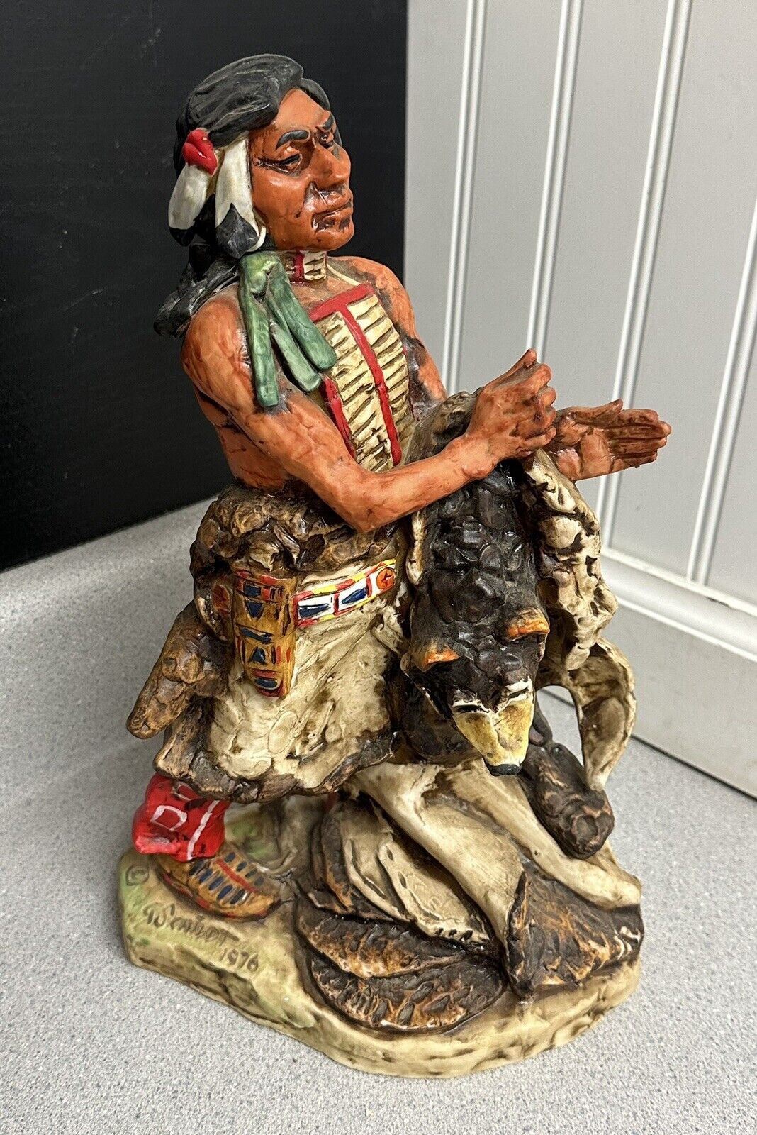 1976 G. Schildt Native American Curlee Decanter #1182