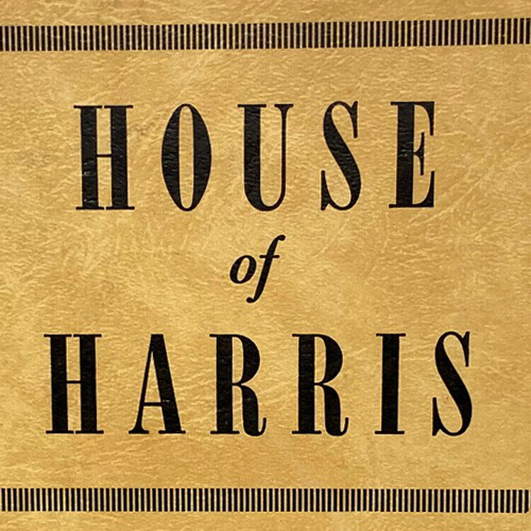 Original Vintage 1950s House Of Harris Restaurant Menu San Francisco California
