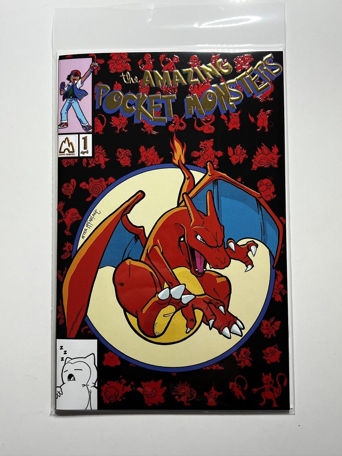 L👀K C2E2 Excl AMAZING Pocket Monsters SET #1 Charizard & Carnage /100 /75 Rare