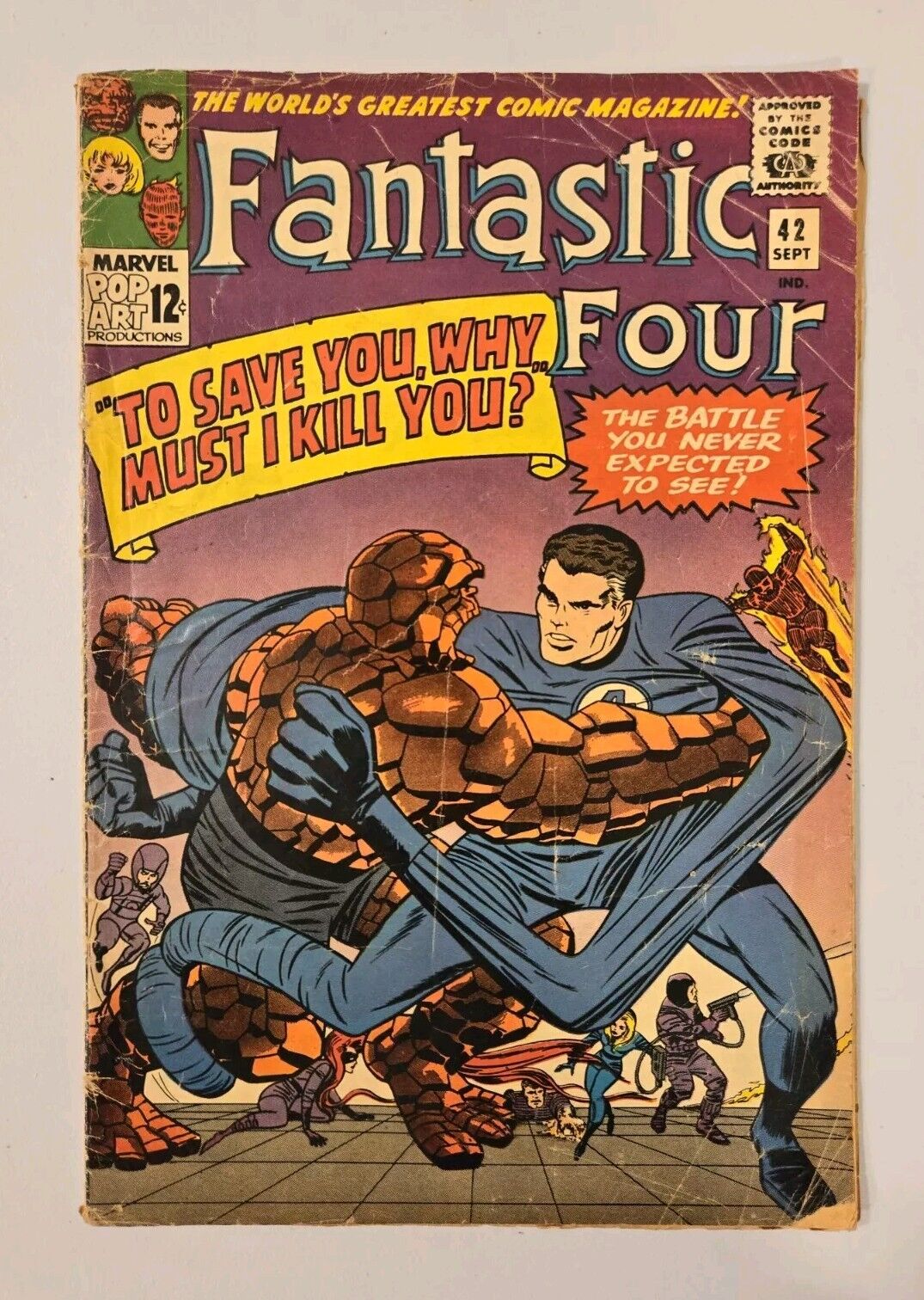 Fantastic Four #42 Frightful Four Appearance  Jack Kirby Marvel 1965