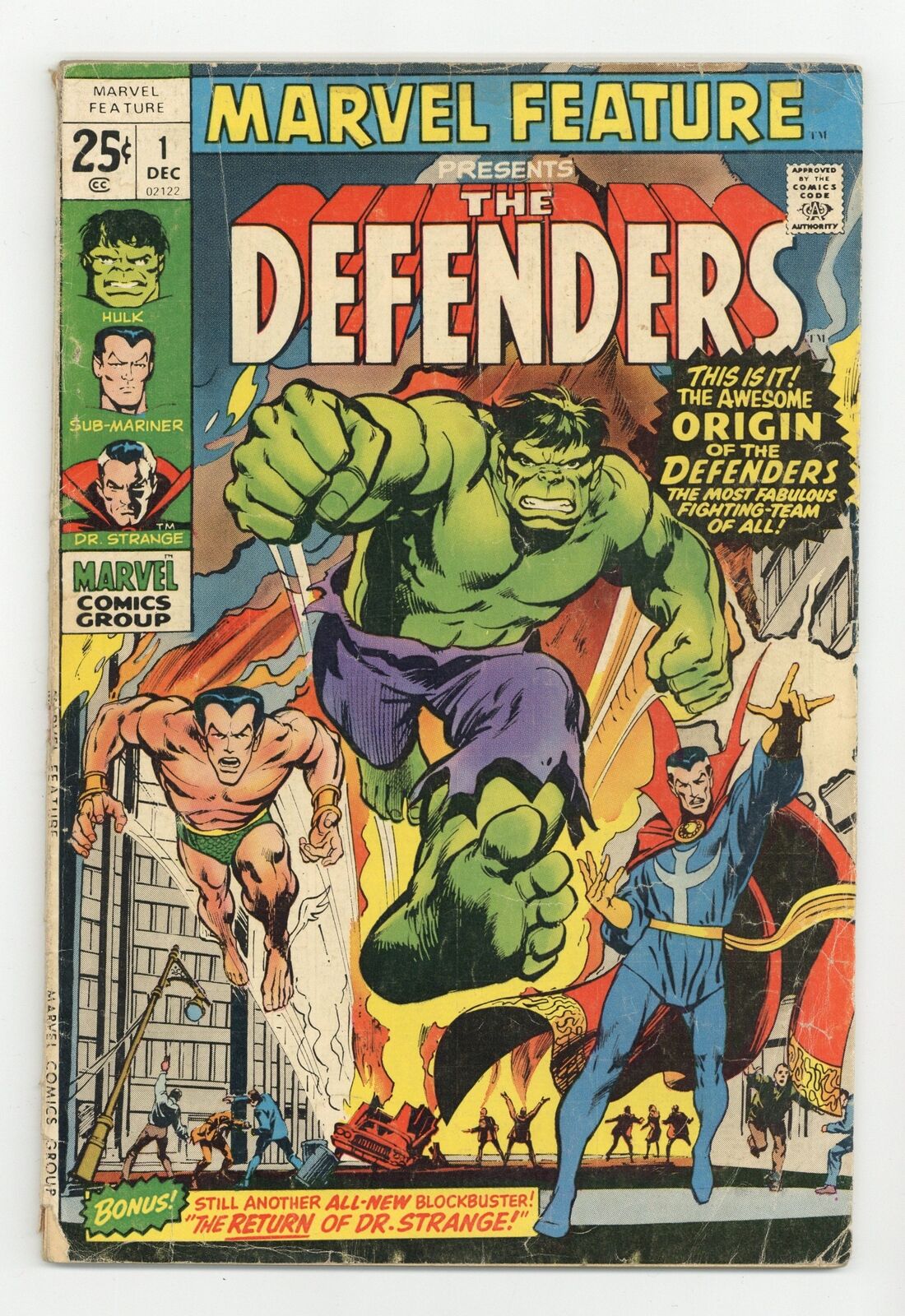 Marvel Feature #1 GD 2.0 1971 1st app. and origin Defenders