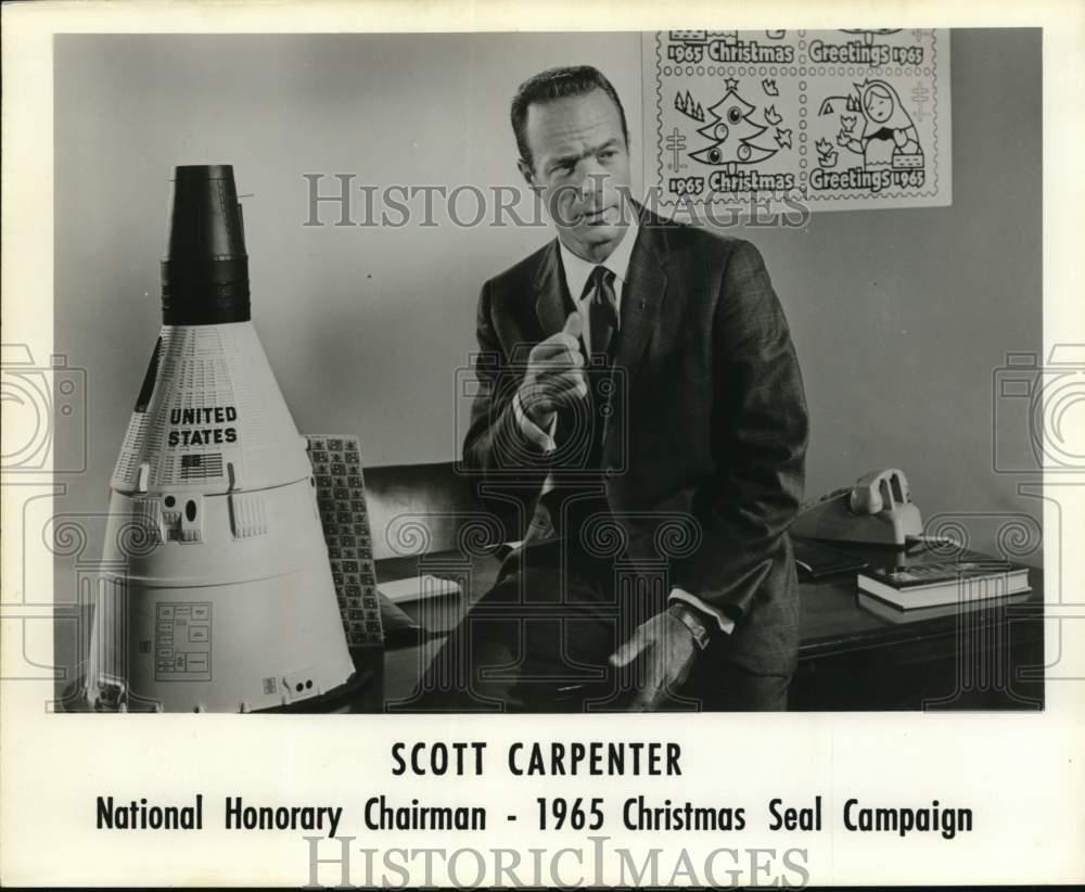 Press Photo Scott Carpenter, National Honorary Chairman- Christmas Seal Campaign