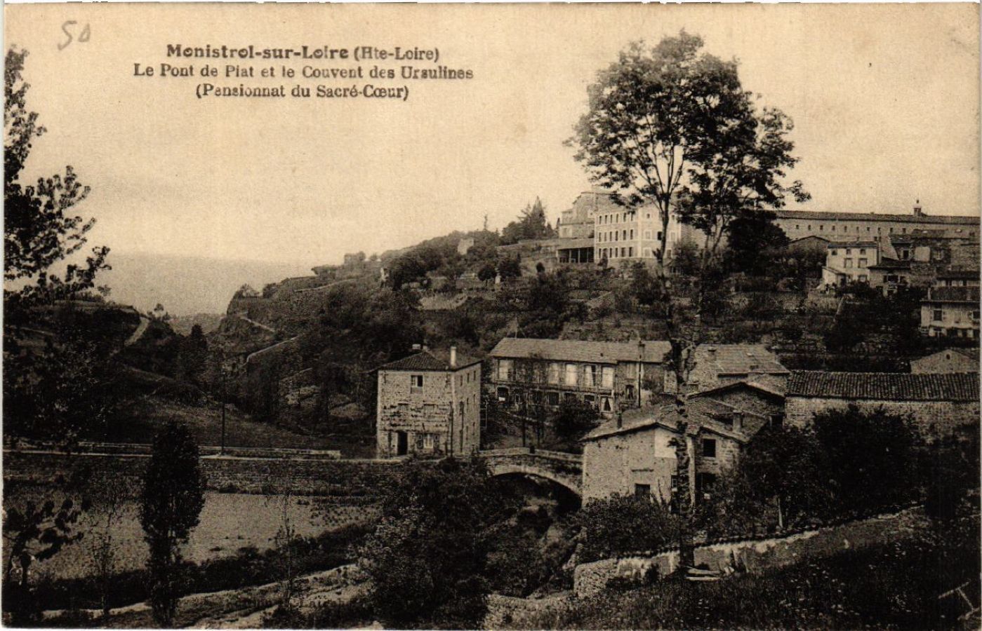 CPA MONISTROL-sur-LOIRE - Le Pont de Plat et le Convent (517296)