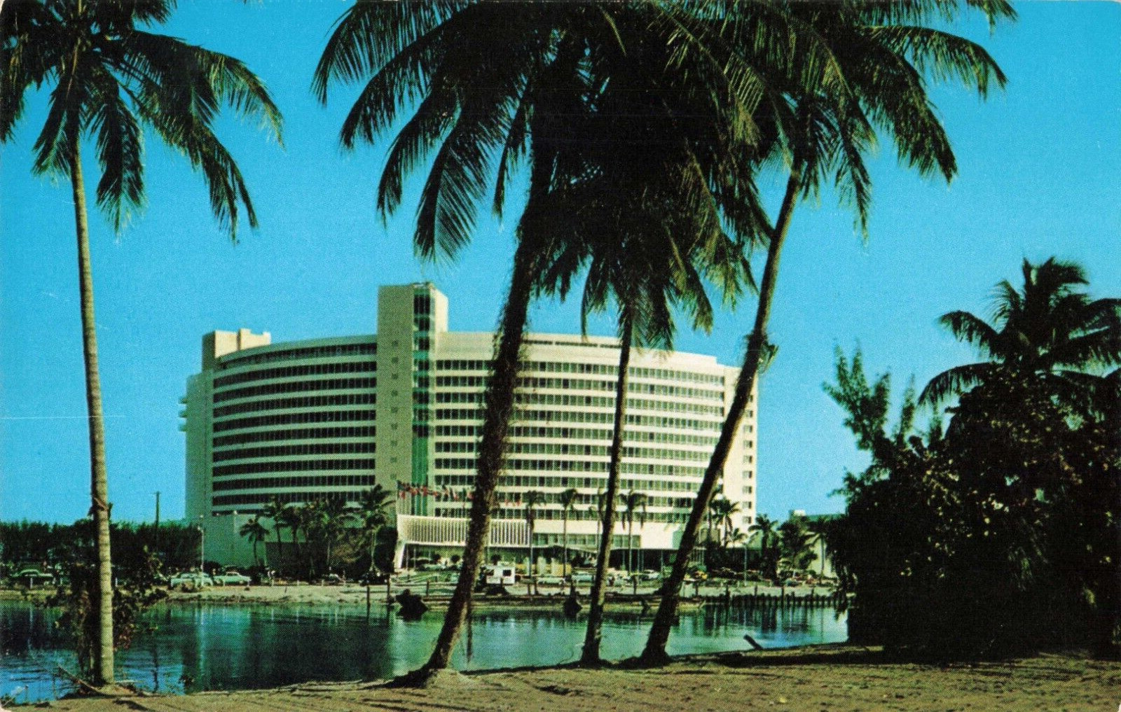 Miami Beach FL Florida, The Fontainebleau Hotel Advertising, Vintage Postcard