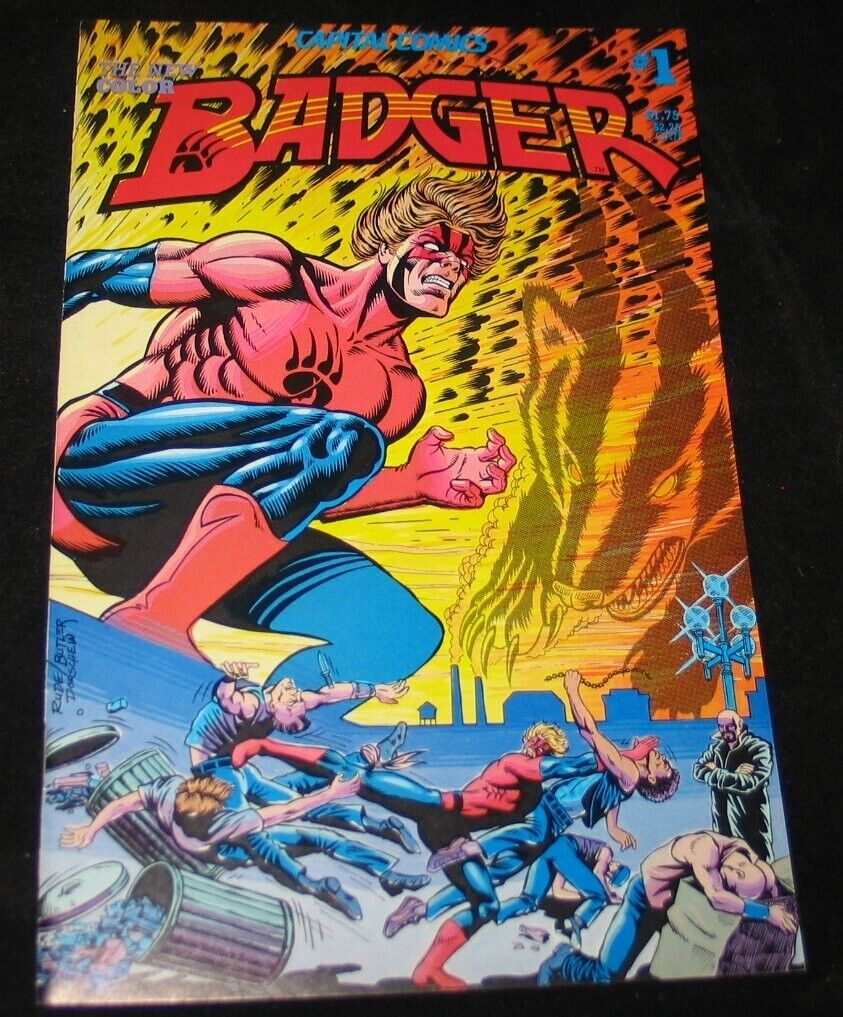 1983 Capital Comics THE BADGER #1 (VERY FINE +)