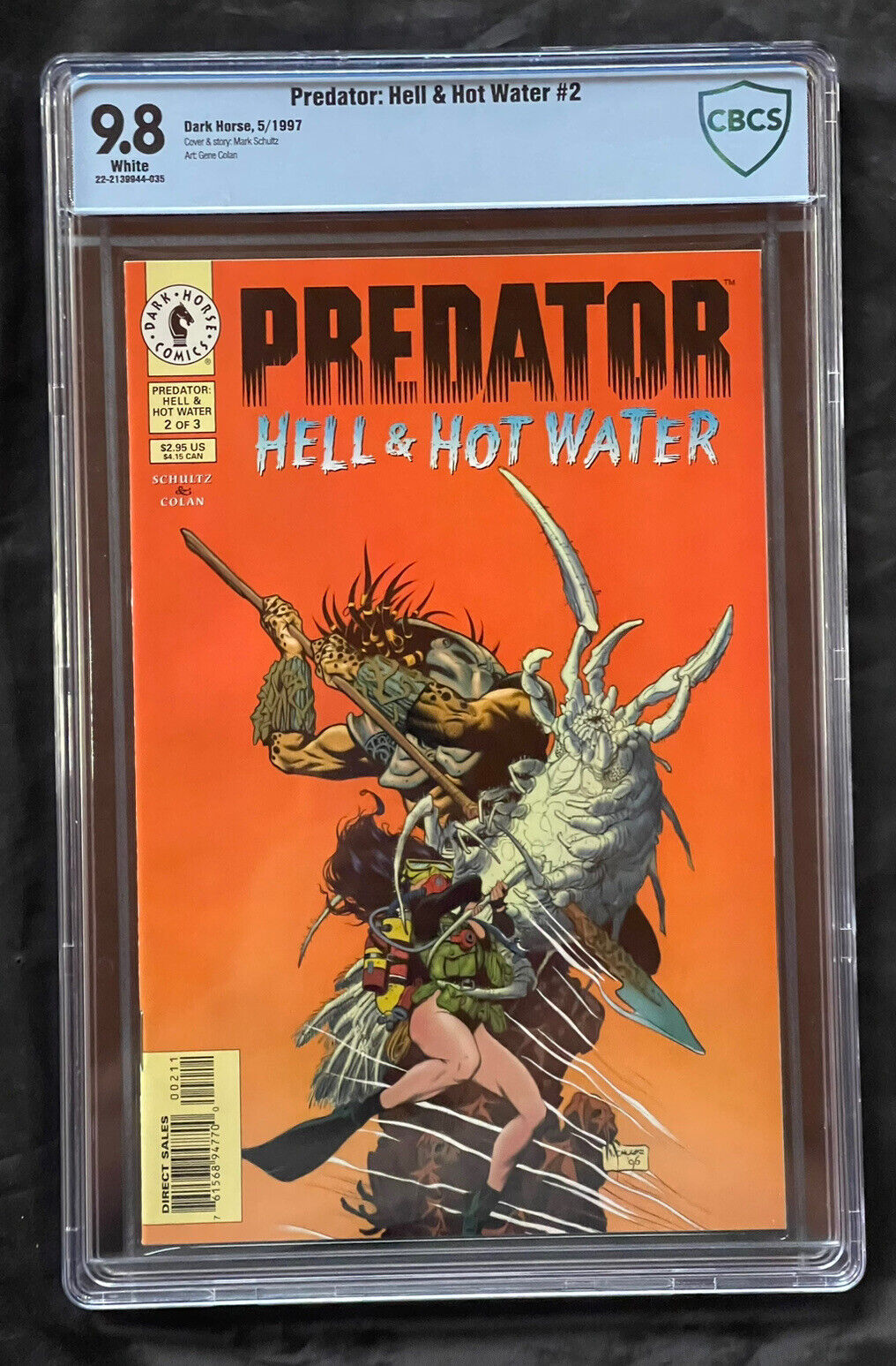 Predator Hell & Hot Water #2 CBCS Graded 9.8 Dark Horse May 1997 Comic Book.