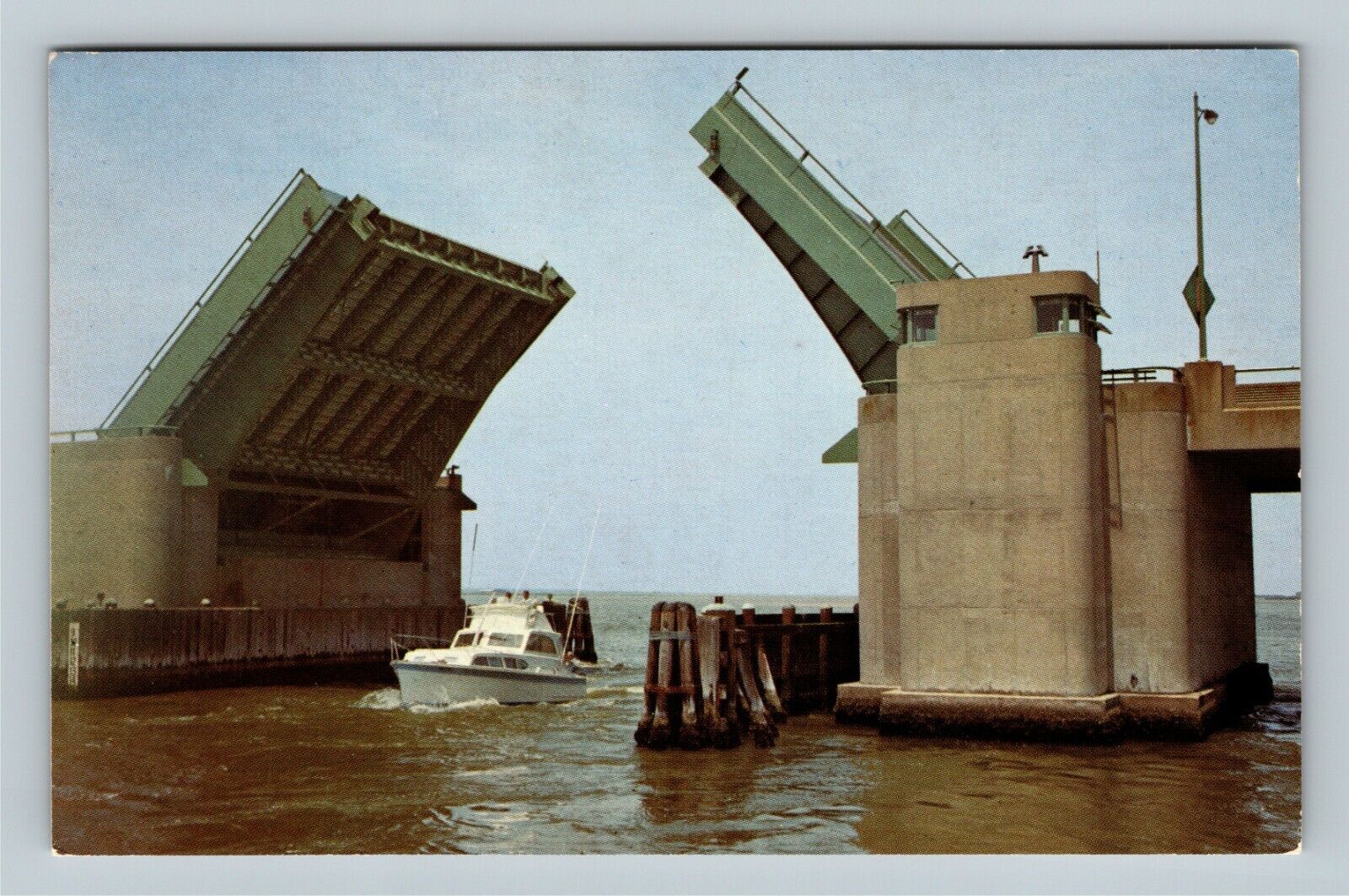 Ocean City MD, Scenic Greeting, Highway 50 Bridge, Maryland Vintage Postcard