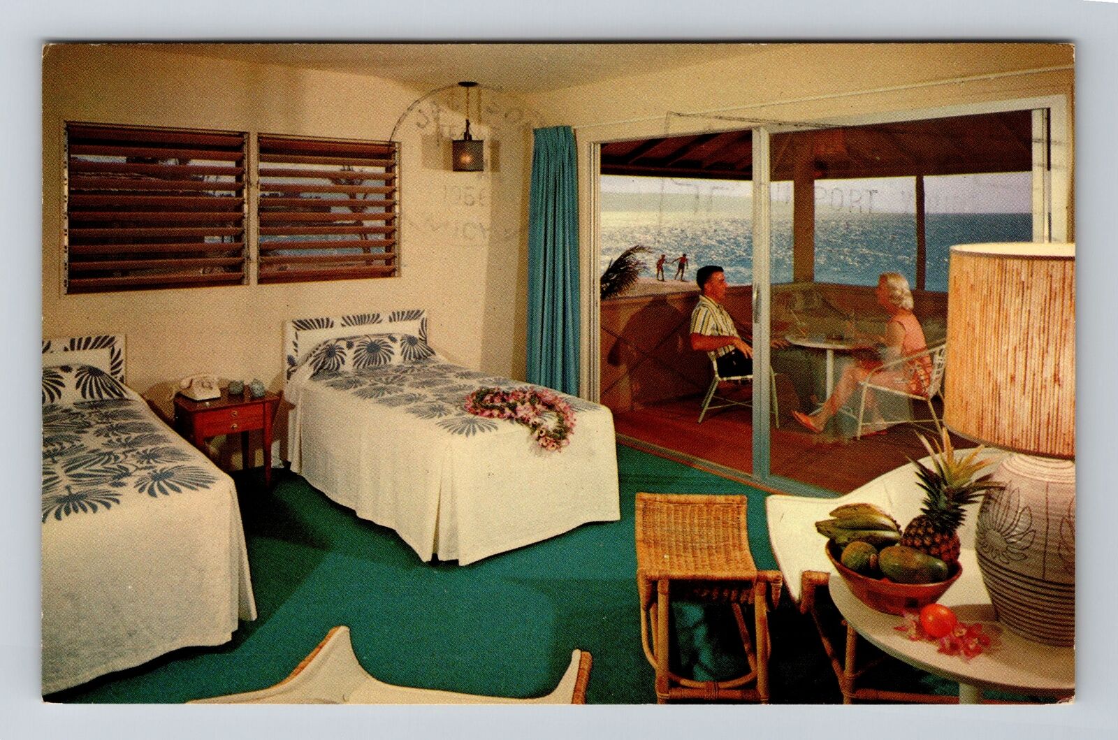 Maui HI-Hawaii, Room at Royal Lahaina Beach Hotel, c1966 Vintage Postcard