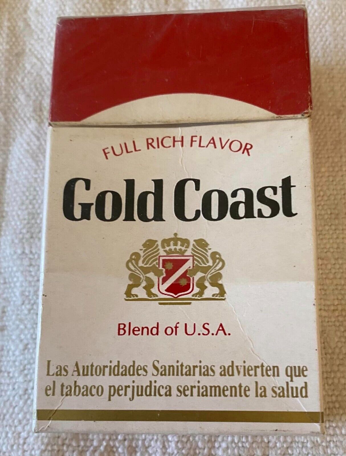 Vintage Gold Coast Cigarette Cigarettes Cigarette Paper Box Empty Cigarette Pack