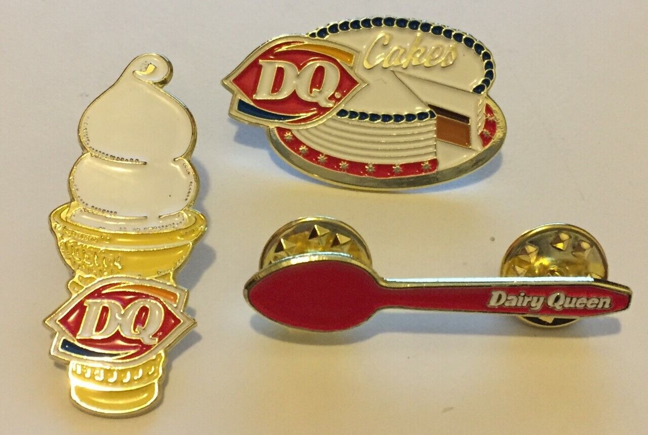New dairy queen pins still new in bag lot of 3 different ones 