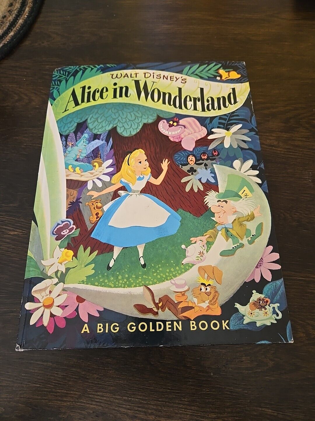Walt Disneys Alice In Wonderland A Big Golden Book Vintage 1979