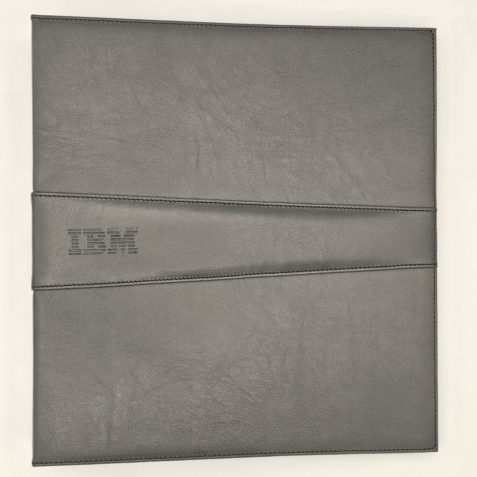IBM Commemorative Embossed Recognition Binder w/sleeves - SEALED NIB - Gray