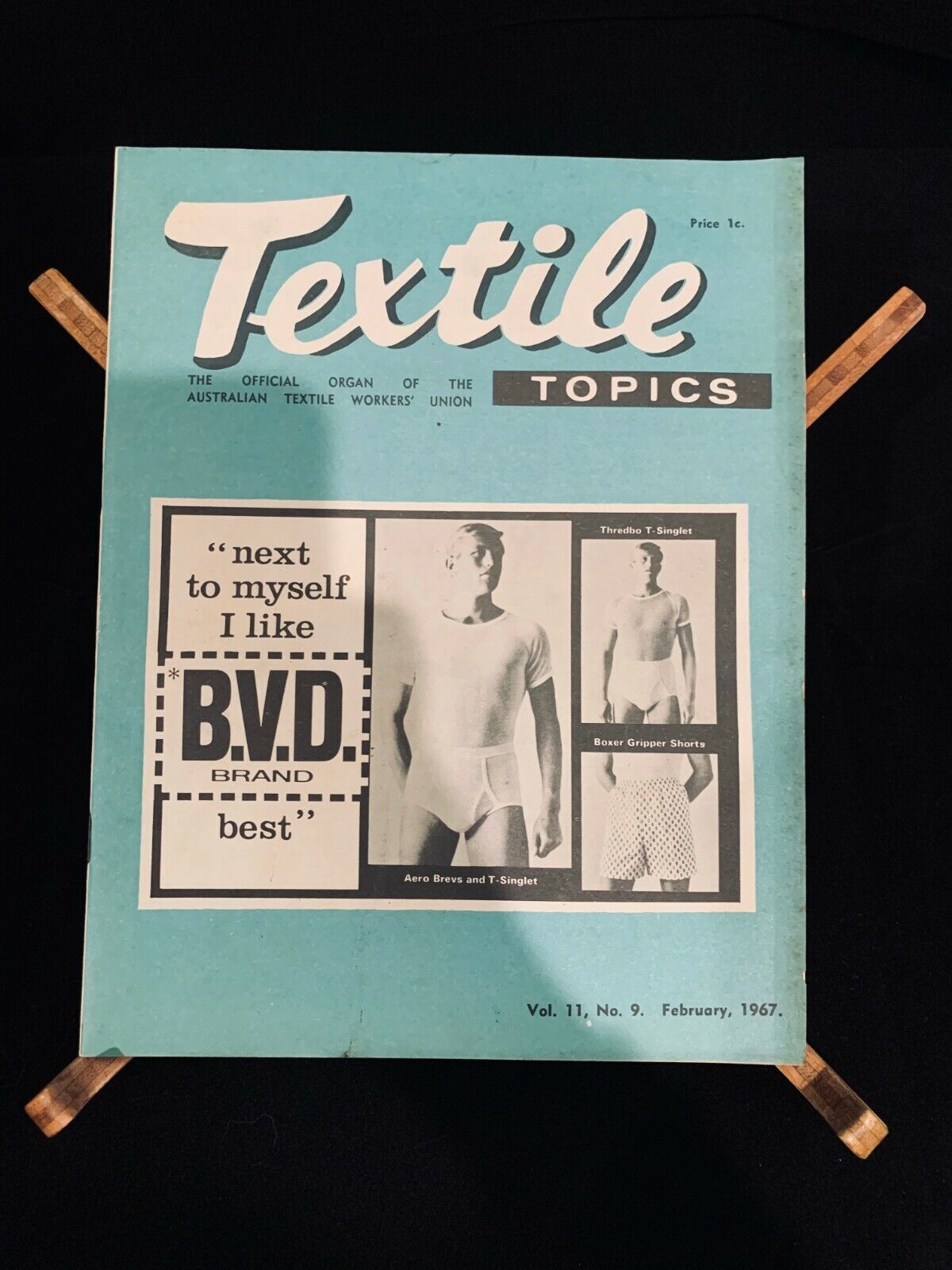 Textile Topics vintage textile workers\' union journal, 1967