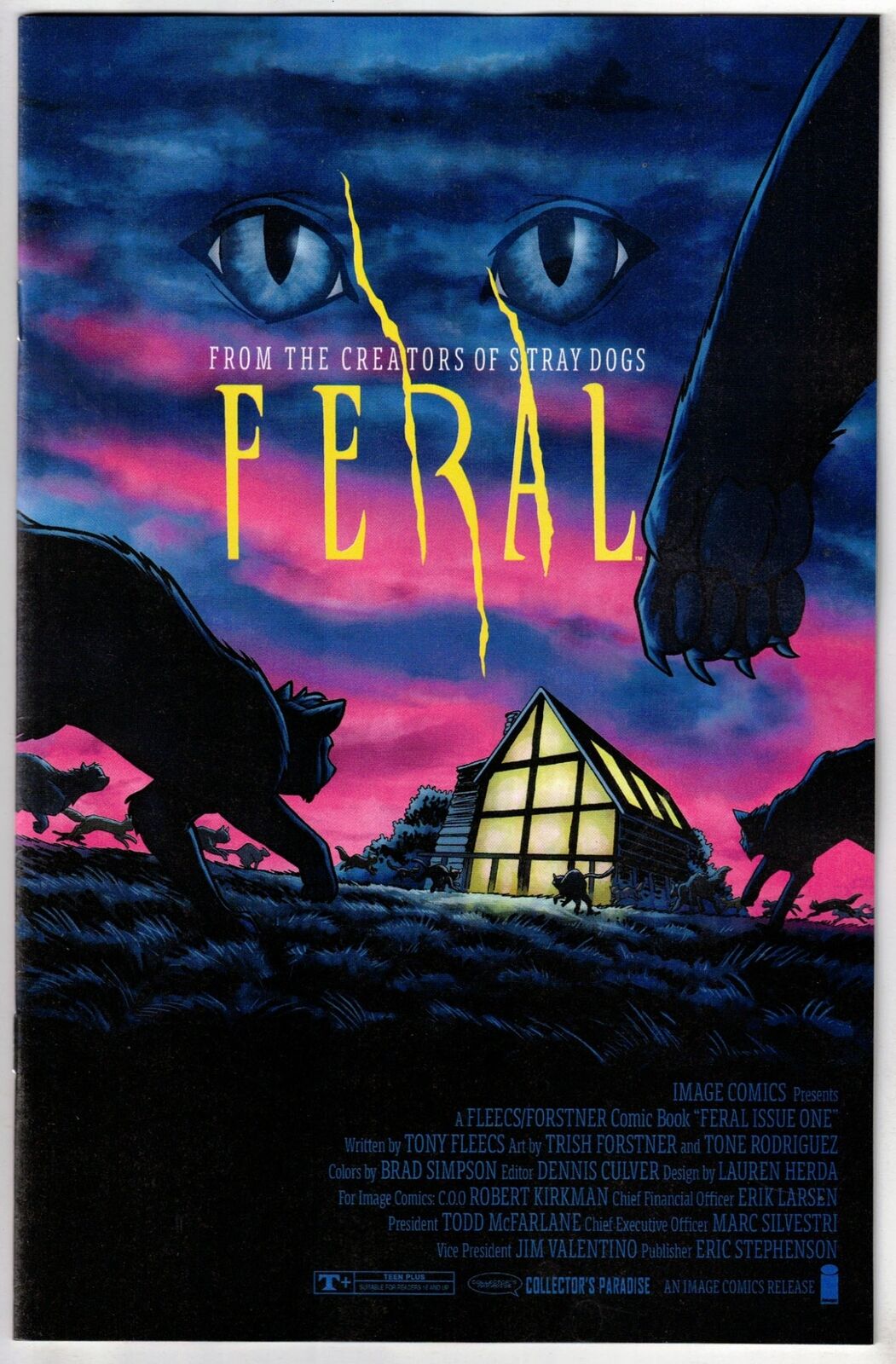 FERAL #1- FLEECS & FORSTNER COLLECTOR'S PARADISE EXCLUSIVE HOMAGE VARIANT- IMAGE