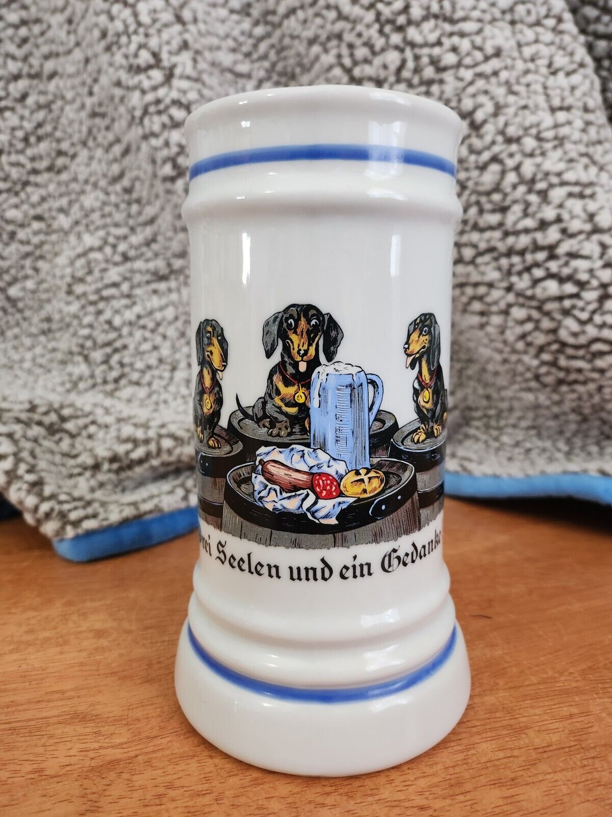 Three Souls And A Thought/ Drei Seelen Und Ein Gedanke German Ceramic Stein Mug
