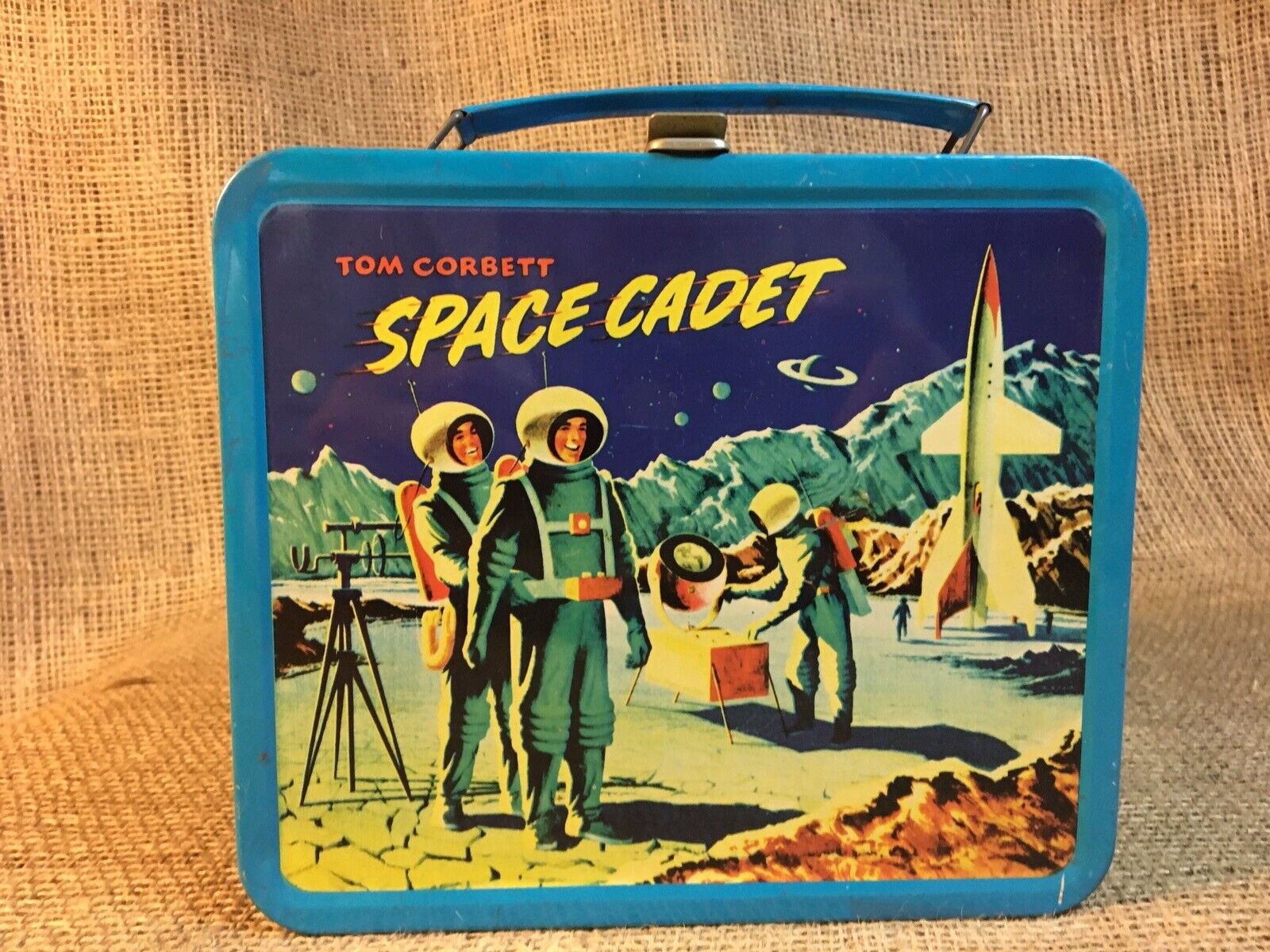 Tom Corbett Space Cadet Metal Lunch Box Collectable G Whiz