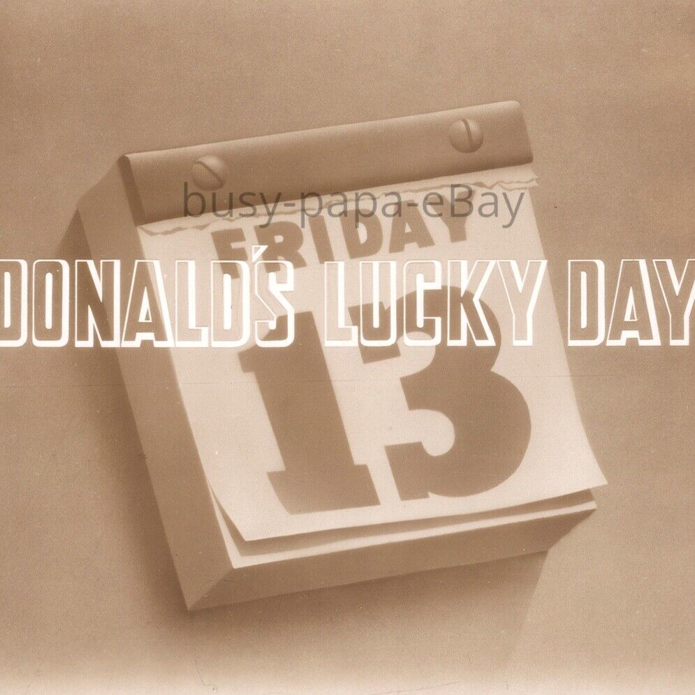 1938 Donald\'s Lucky Day Animated Donald Duck Walt Disney Cartoon Press Photo 11
