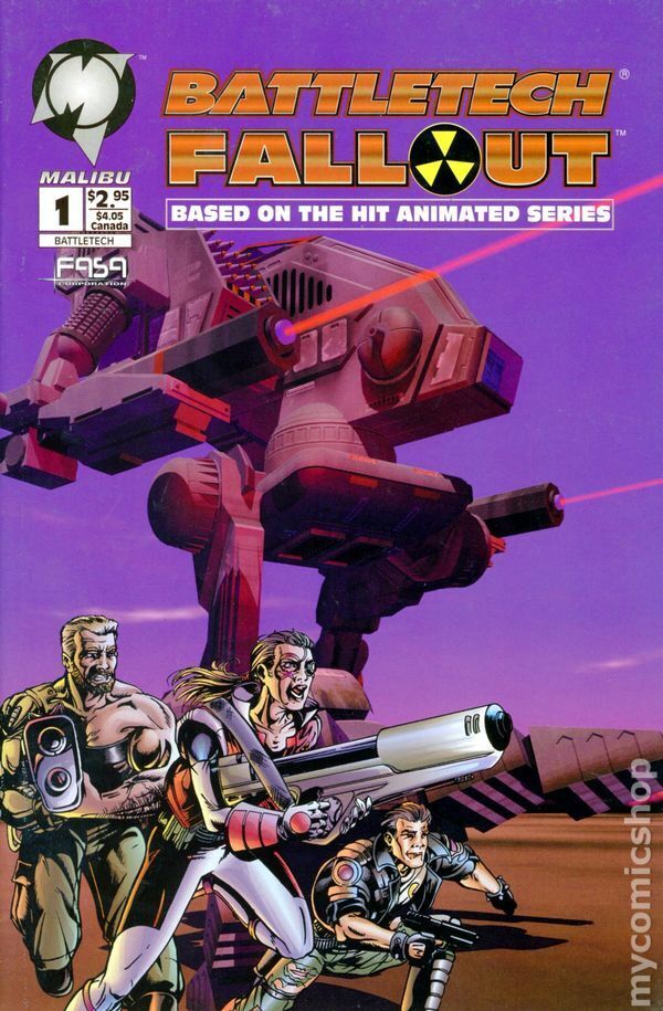 Battletech Fallout #1 VF 1994 Stock Image