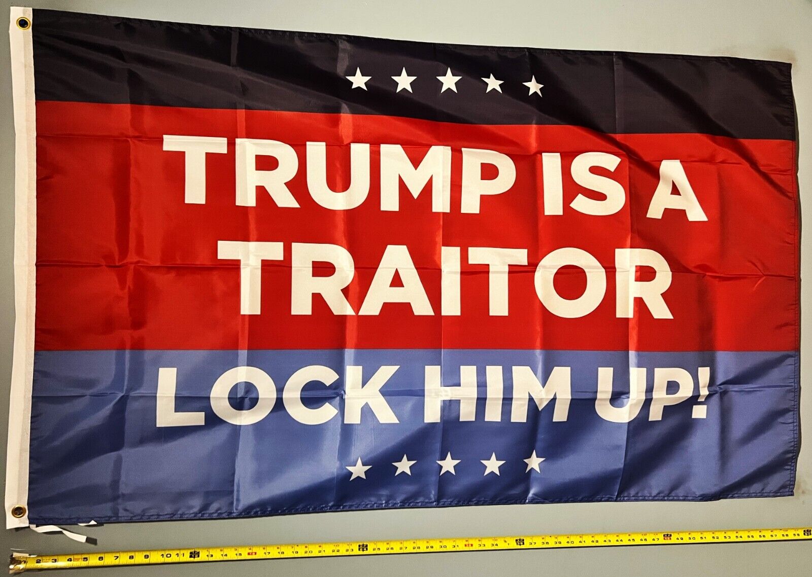 Trump For Prison Flag FREE USA SHIP LHU America Democracy Democrat Sign USA 3x5'