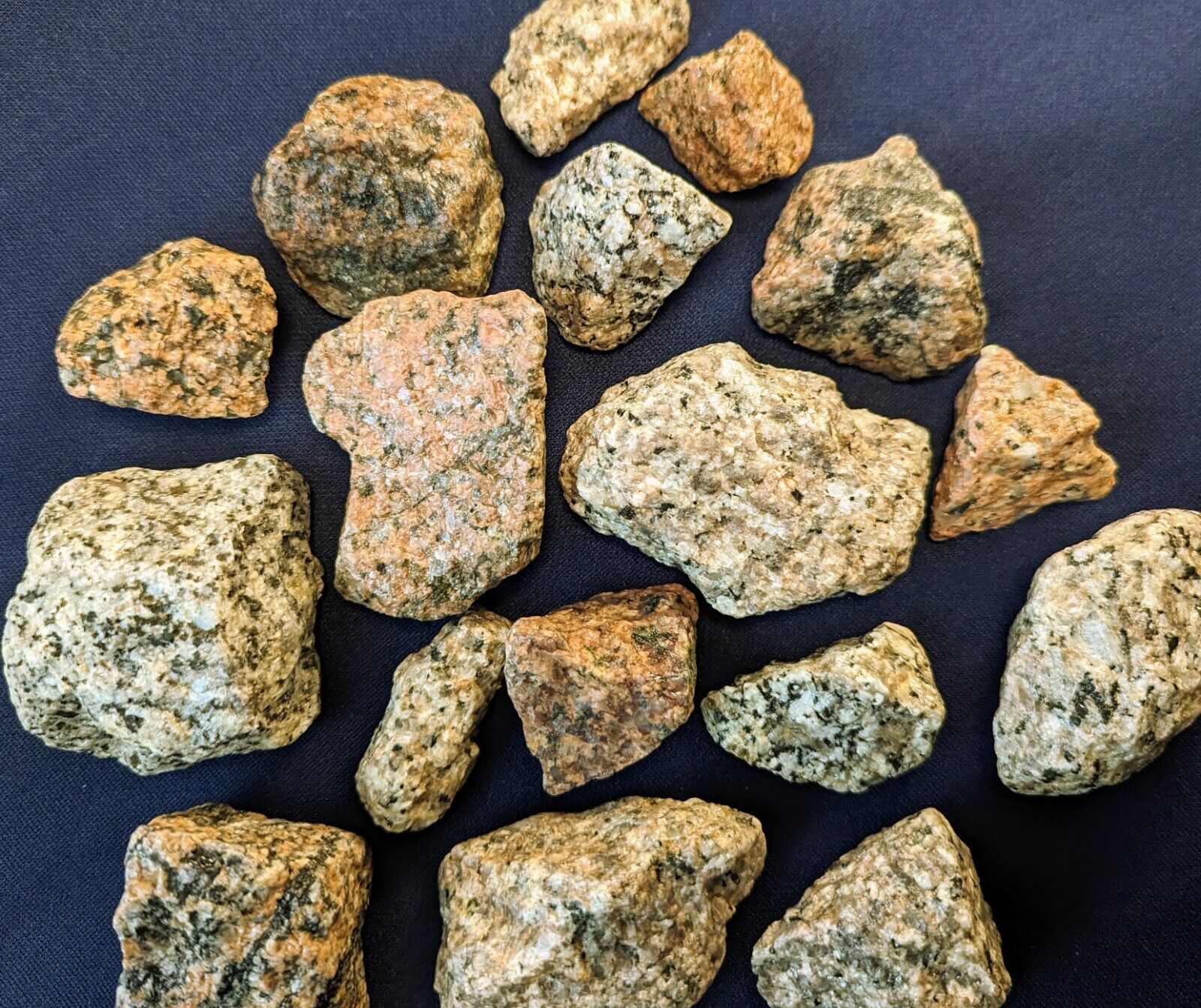 1.5 lb Granite HEALING Stones Asmt Bulk Crystals Rough Natural Tumble Rocks MED