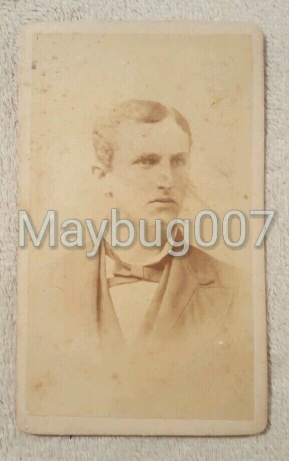 Antique CDV Photograph identified Man Will Stonesifer History Picture Family
