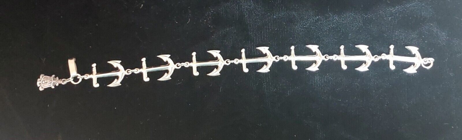 VINTAGE Delta Gamma sorority sterling silver anchor crest bracelet - DG - OLD