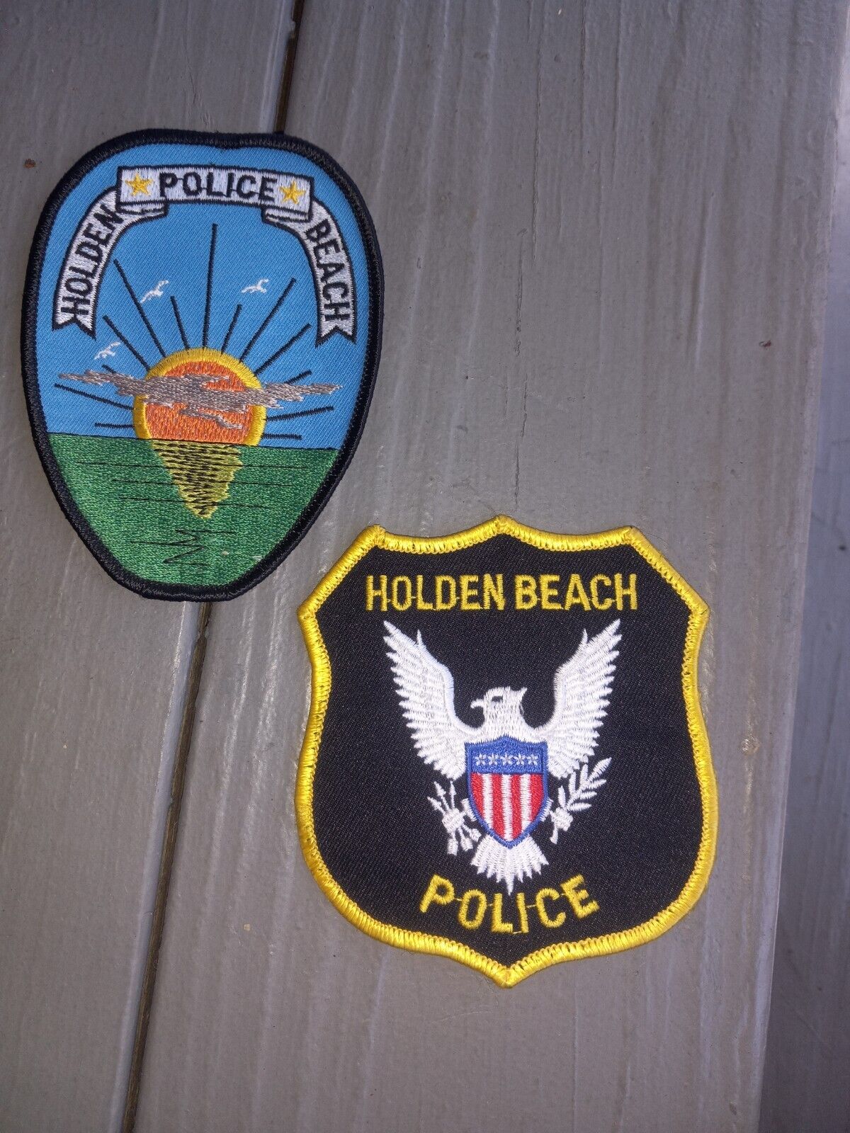 2 Holden Beach NC Police patches