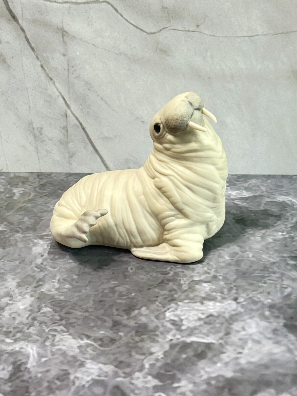Vintage Cybis Walrus Wellington Porcelain Mammal Figuarine 1983