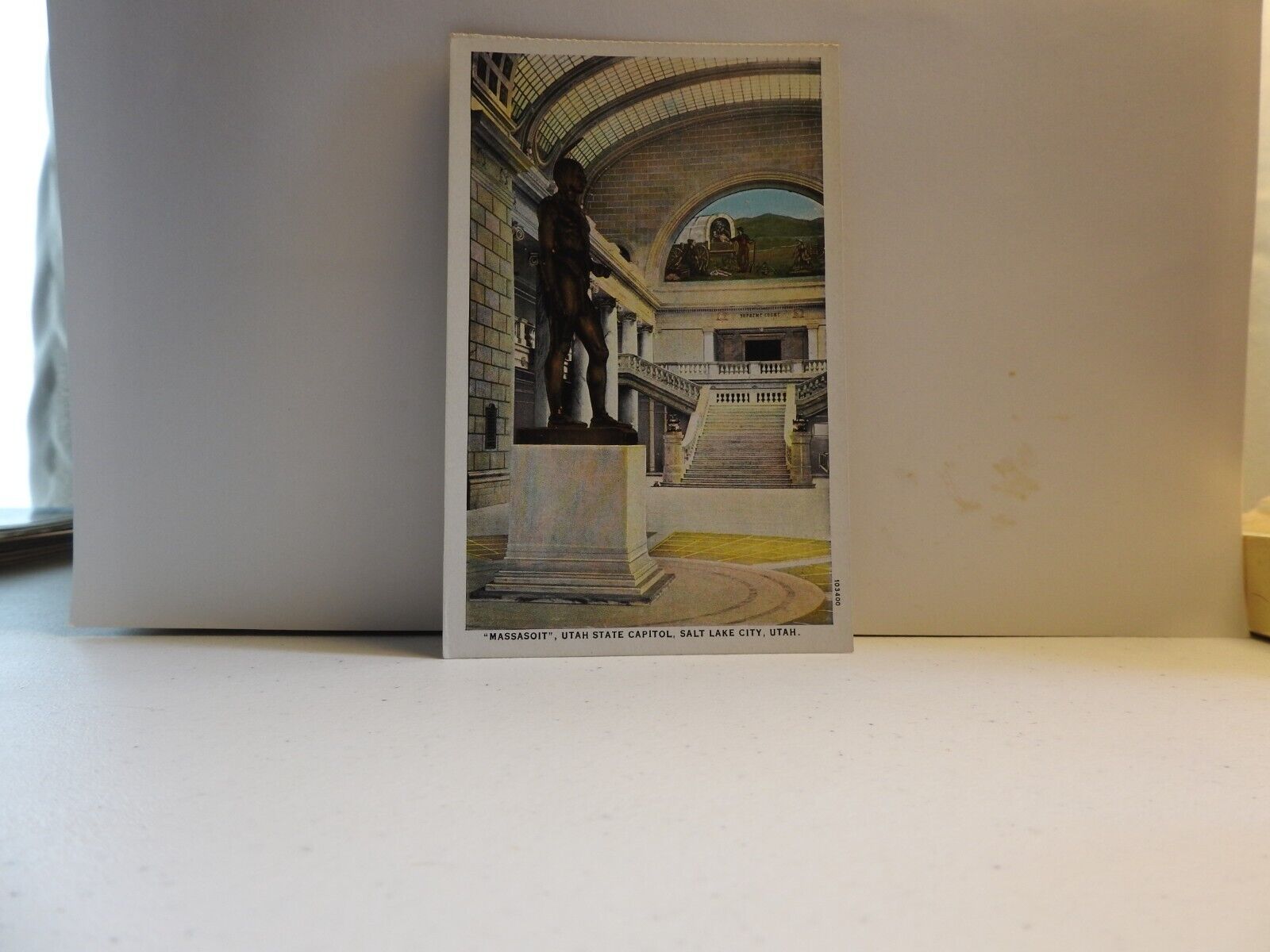 State Capitol Interior Salt Lake City, Utah VTG Lithograph Postcard A832