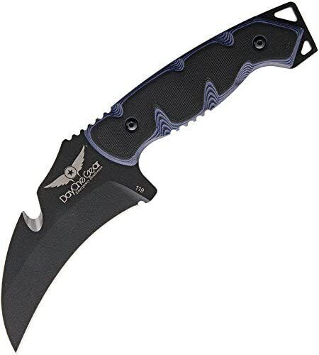DayOne Gear C.U.M.A. Protector Blue/Black Fixed Blade Knife CUMA-PROTBLUE