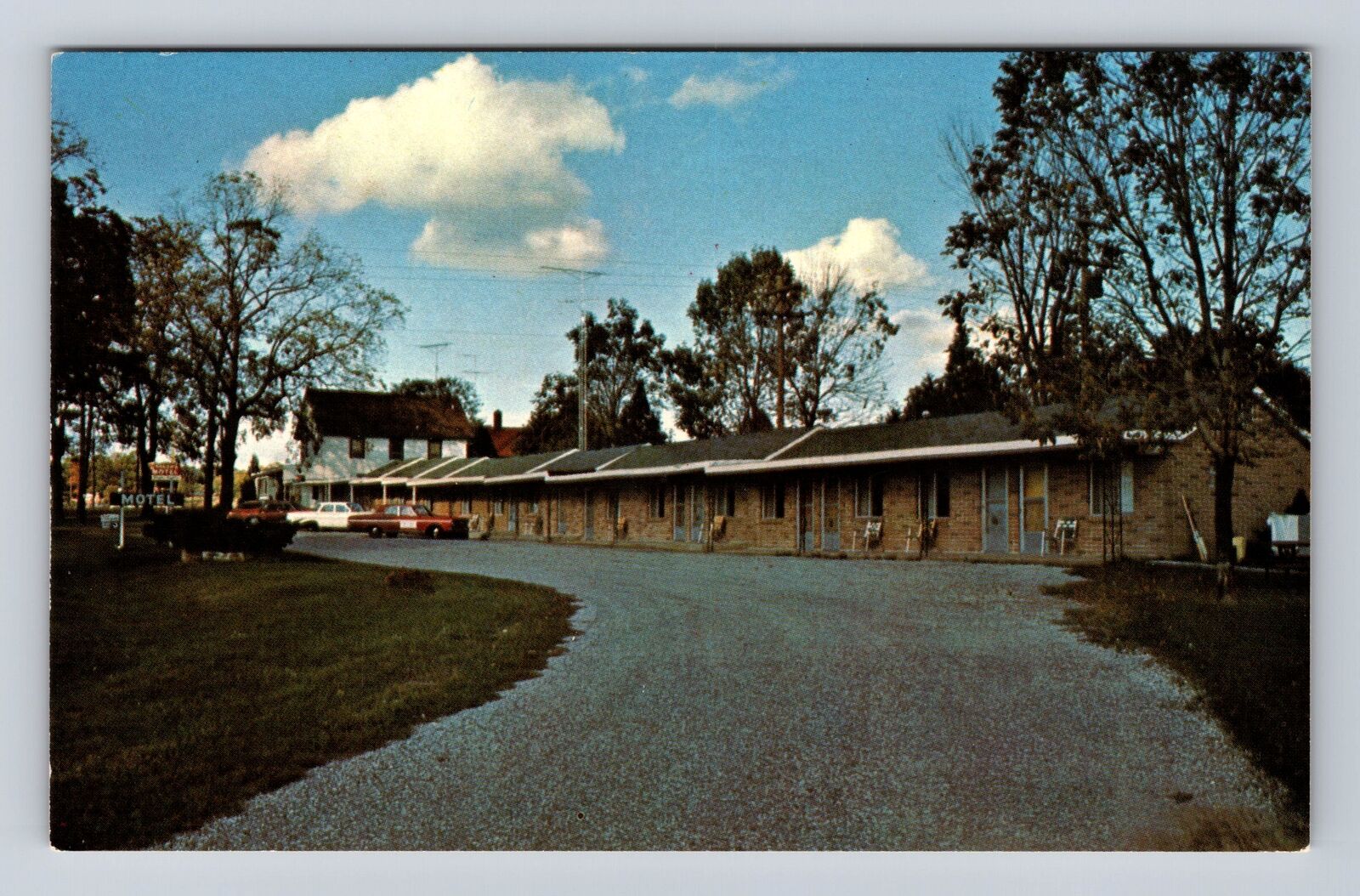 Benzonia MI- Michigan, Rosier\'s Motel, Advertisement, Antique, Vintage Postcard