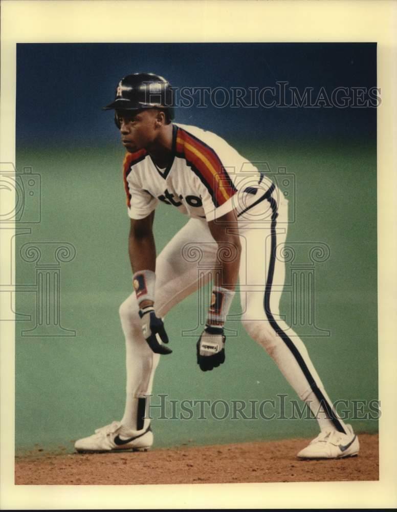 1988 Press Photo Gerald Young, Houston Astros Baseball - hpx00950