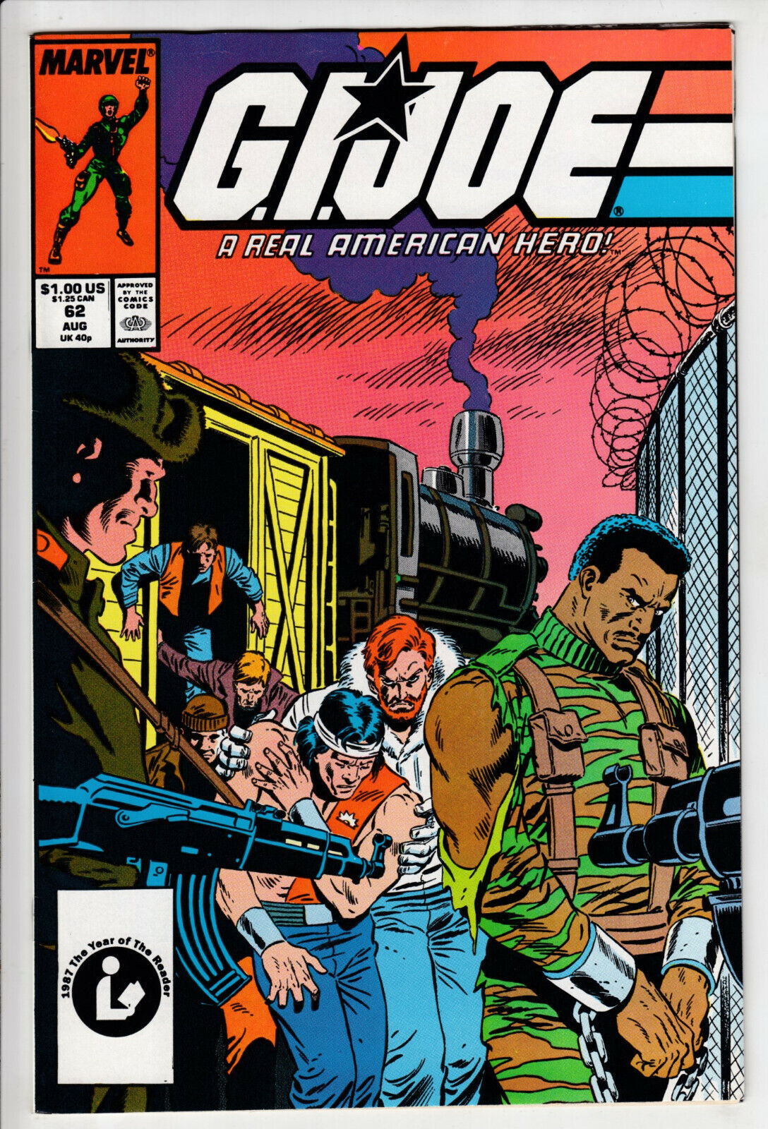 G.I.Joe A Real American Hero # 62 Marvel Comics 1987 BONDAGE COVER