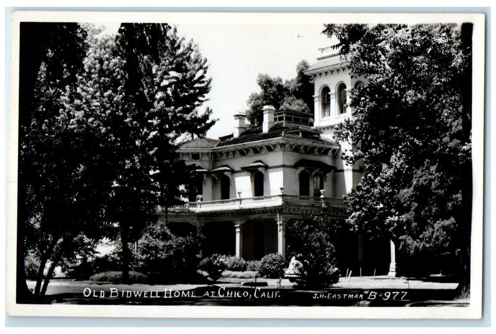 c1910\'s Old Bidwell Home At Chico California CA RPPC Photo Antique Postcard