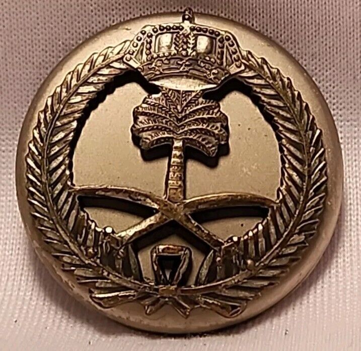Saudi Arabian Military Gulf War Era Silver Hat Pin With Screw And Pin