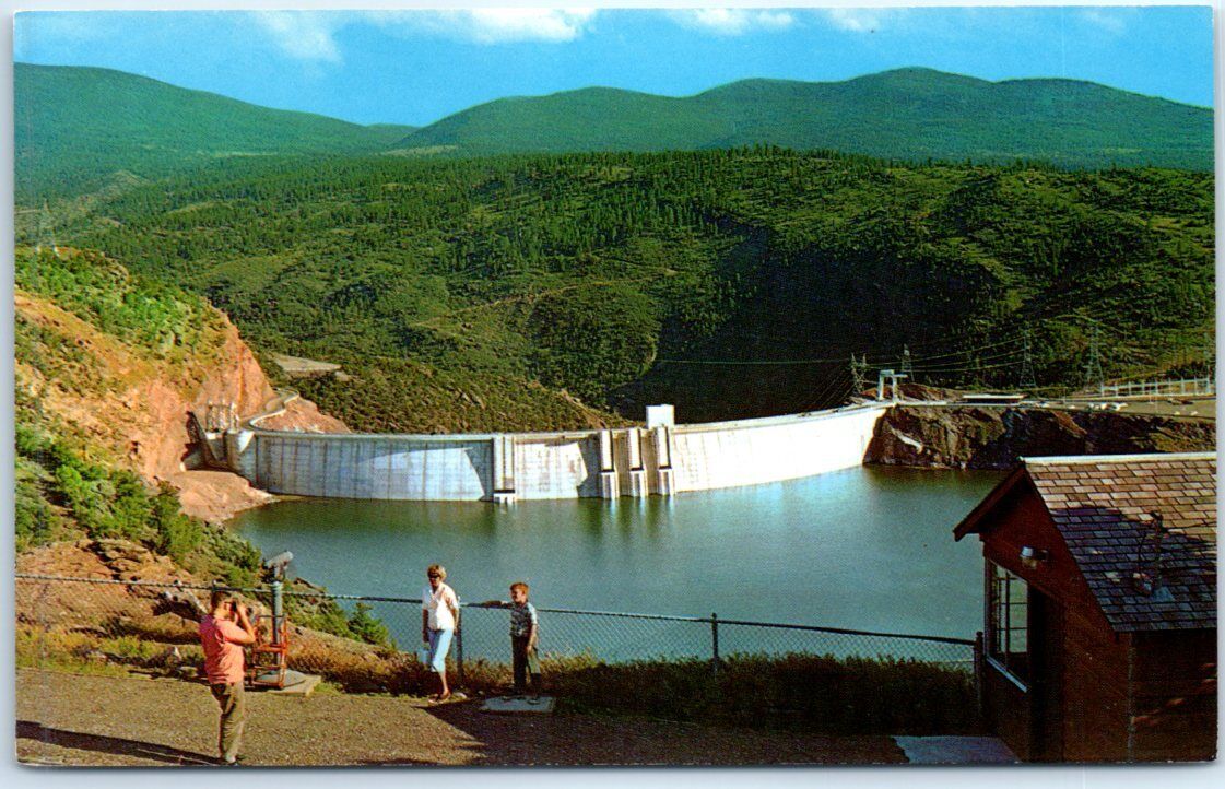 Postcard - Flaming Gorge Dam - Utah