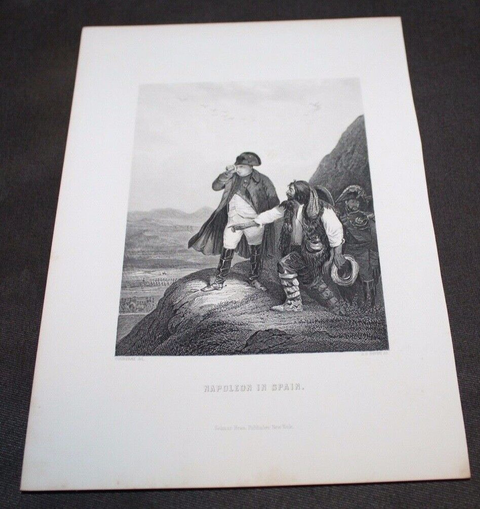 Antique Print COURTRAY Napoleon In Spain
