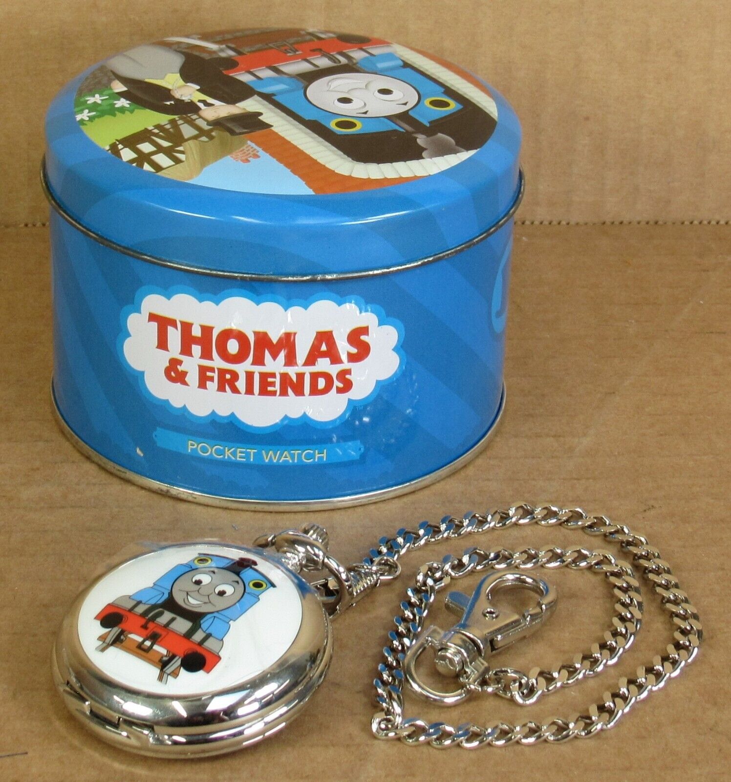 Schylling Thomas the Tank & Friends Conductor's Pocket Watch w/Tin (2000) NOS