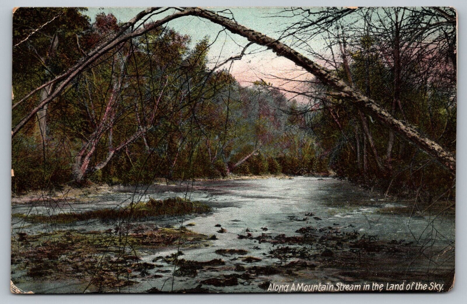 Postcard Mountain Stream Land Of The Sky North Carolina Nature Scene River