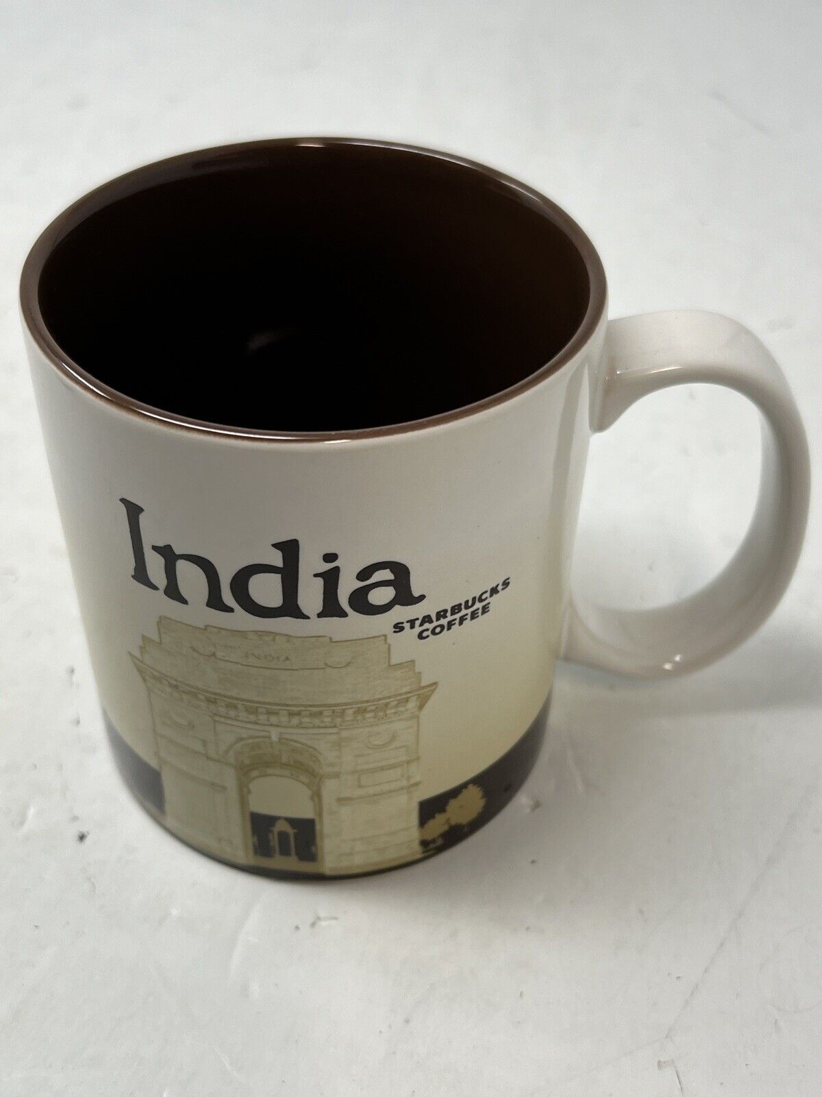 Starbucks Coffee Mug India Collector Series 16 OZ. Cup
