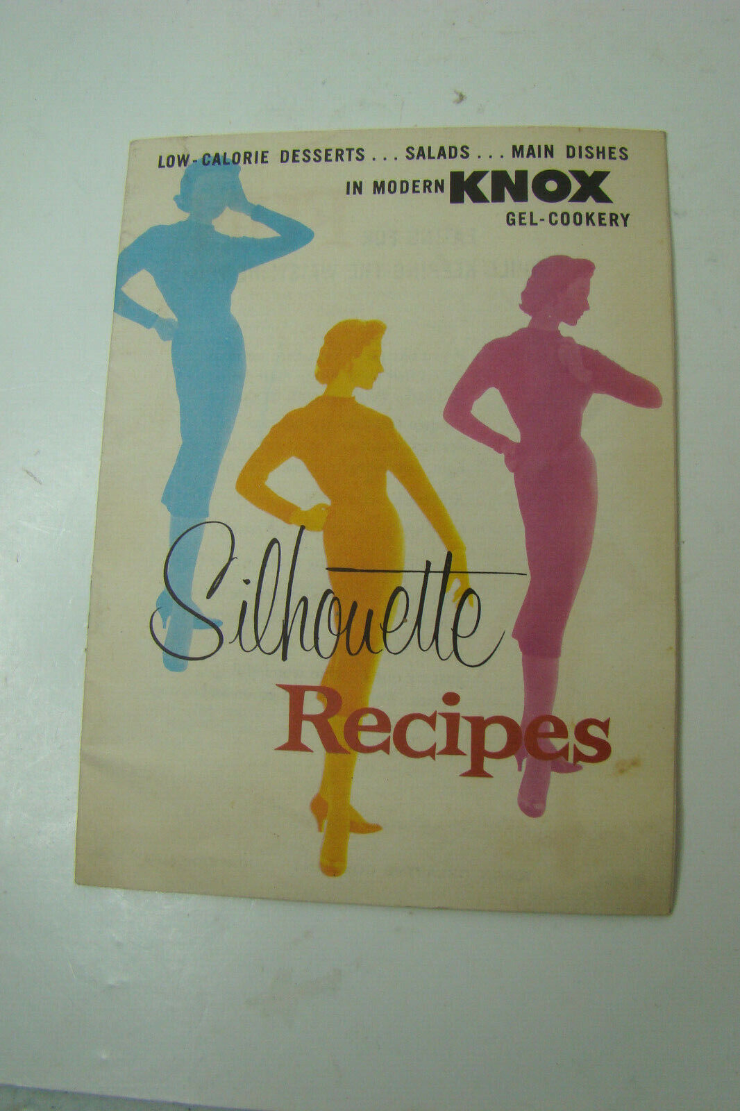 Silhouette Recipes Knox Gel Cookery Booklet Cookbook Vintage 1957
