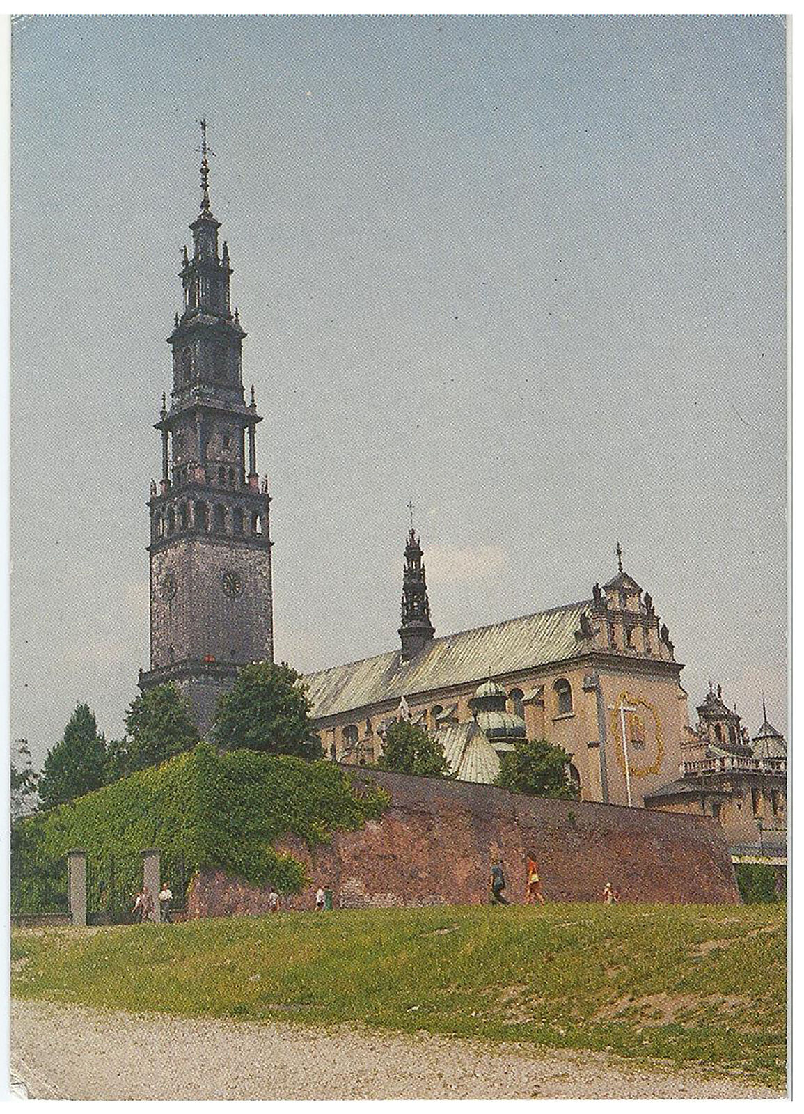 Częstochowa Poland, Vintage PC, Church-Monastery at Jasna Góra